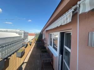 Balkón nebo terasa v ubytování Andel apartment with terrace