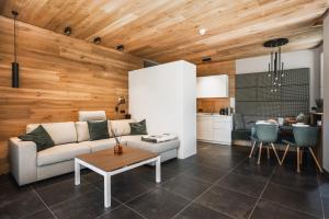 Kuchyň nebo kuchyňský kout v ubytování Alpiner Glam Penthouse in der Residenz Silvretta - Inklusive Silvretta Card Premium