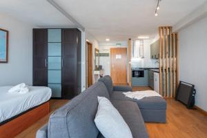 Η κουζίνα ή μικρή κουζίνα στο Estudio en Playa San Lorenzo