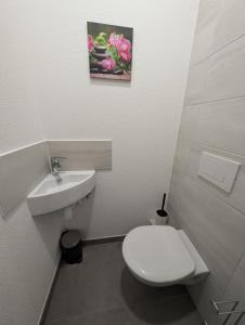 Koupelna v ubytování Gite Des Chevaliers