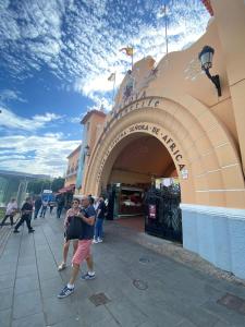a group of people standing in front of a store at Urban, Quiet flat for Digital & Remote Nomads in Santa Cruz de Tenerife