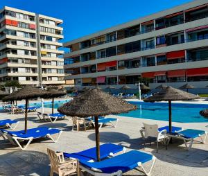 La alberca dentro o cerca de Estudio en Nogalera con piscina