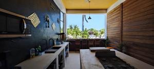 Kuchyň nebo kuchyňský kout v ubytování Casa Universo Holbox