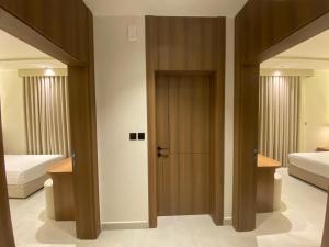 سرير أو أسرّة في غرفة في أونيسن Onsen