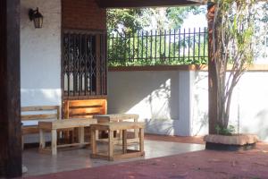 Balkón nebo terasa v ubytování Hostel La Bodega