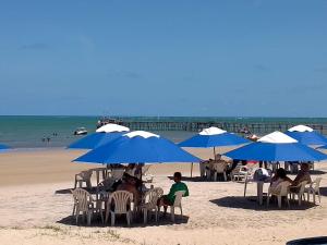 Uma praia perto da casa de temporada