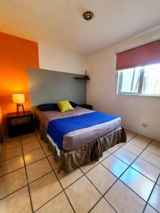 Una cama o camas en una habitación de Hostal La Paz & Love Guadalajara
