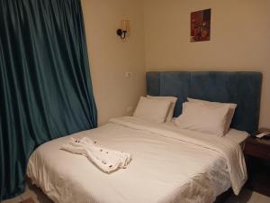 Ένα ή περισσότερα κρεβάτια σε δωμάτιο στο Pyramids Way Inn