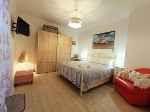 Postel nebo postele na pokoji v ubytování B&B U Mare Mio