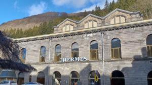 Vue générale sur la montagne ou vue sur la montagne depuis l'appartement