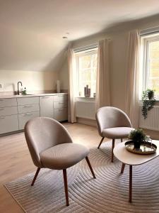 Posezení v ubytování Newly built apartment in Höllviken