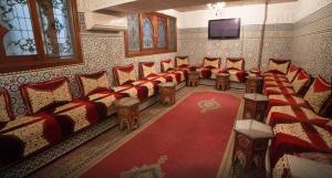 Coin salon dans l'établissement Hotel Moroccan House Casablanca