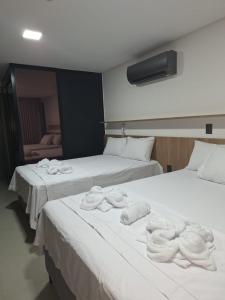 Katil atau katil-katil dalam bilik di Flat de Alto Padrão em João Pessoa
