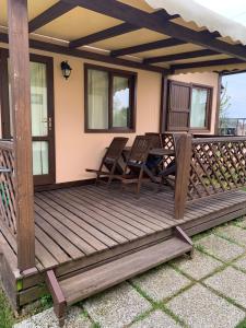 Ein Balkon oder eine Terrasse in der Unterkunft Agriturismo La Palazzina