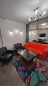 Χώρος καθιστικού στο Dorcol Zen Apartment