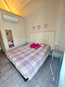 Postel nebo postele na pokoji v ubytování Luna City