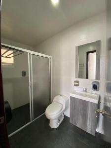 Koupelna v ubytování Hotel Estrella Apt B