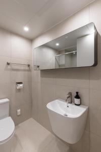 Koupelna v ubytování Hotel Modak Namdaemun
