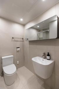 Koupelna v ubytování Hotel Modak Namdaemun