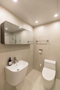 Koupelna v ubytování Hotel Modak Namdaemun