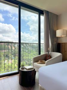 Voodi või voodid majutusasutuse HLS Dalat Lodge toas