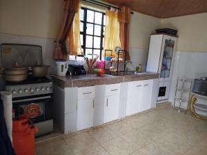 Kuchyň nebo kuchyňský kout v ubytování Tevari Holiday Villas
