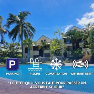Fotografie z fotogalerie ubytování Le Sable Blanc - Studio - Piscine v destinaci Saint-Gilles-les Bains