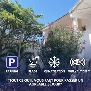 Fotografie z fotogalerie ubytování Les zoizeaux - T2 à 100m de la plage de l'ermitage v destinaci Saint-Paul