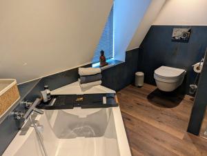 Een badkamer bij Mijn appartement met sauna en lift