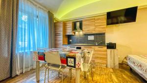Kuchyň nebo kuchyňský kout v ubytování Residence Tabor