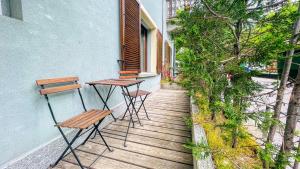 Balkón nebo terasa v ubytování Residence Tabor