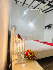 Postel nebo postele na pokoji v ubytování Sevenday Hotel