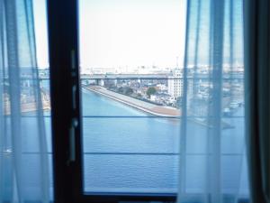 堺市Dorsett by Agora Osaka Sakai的从窗户可欣赏到河流美景