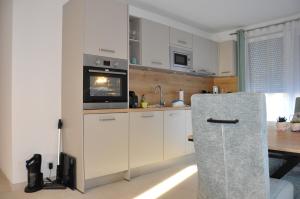 Η κουζίνα ή μικρή κουζίνα στο Modern Apartment in B'heim EG Nr 2 +8 φωτογραφίες
