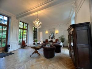 Posezení v ubytování Château du Rondon
