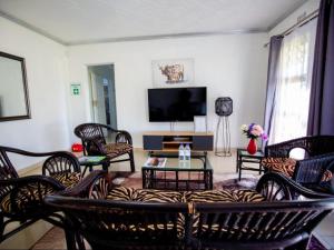 Μια τηλεόραση ή/και κέντρο ψυχαγωγίας στο Salush Guest House