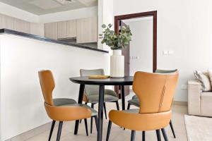 Χώρος καθιστικού στο Silkhaus Executive 1BDR in Reem Island at Najmat