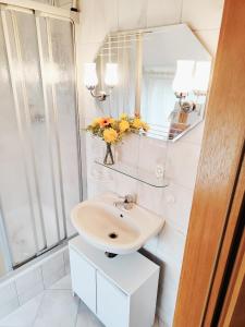 Koupelna v ubytování L7 - Urlaubsmagie - Kleine Wohnung am Wanderweg