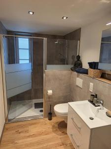 Bilik mandi di Ferienwohnung Kornkammer Naumburg +5 gambar