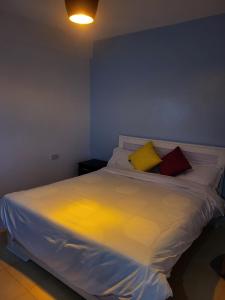 Postel nebo postele na pokoji v ubytování Sabo Homes