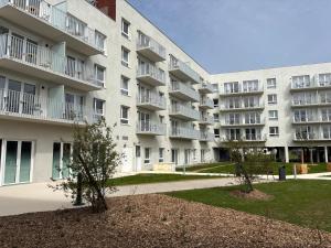 Budova, kde se aparthotel nachází