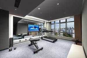 Fitness centrum a/nebo fitness zařízení v ubytování Atour Hotel Tianjin Tiankai Huayuan Industrial Park