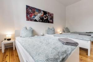 Postel nebo postele na pokoji v ubytování Nice Apartment in Eberswalde