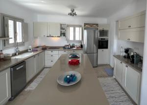 Kuchyň nebo kuchyňský kout v ubytování Psarou Summer Villas
