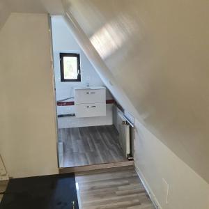 Postel nebo postele na pokoji v ubytování Studio atypique avec superbe vue