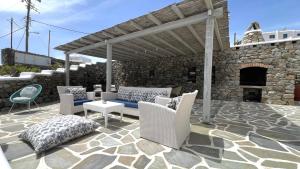 Posezení v ubytování Psarou Summer Villas
