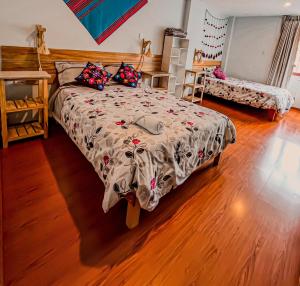 Postel nebo postele na pokoji v ubytování habitación y cocina solo para ti