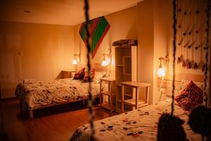Postel nebo postele na pokoji v ubytování habitación y cocina solo para ti