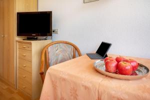 TV a/nebo společenská místnost v ubytování Ferienwohnung Adrion