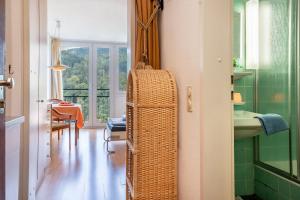 Postel nebo postele na pokoji v ubytování Ferienwohnung Adrion